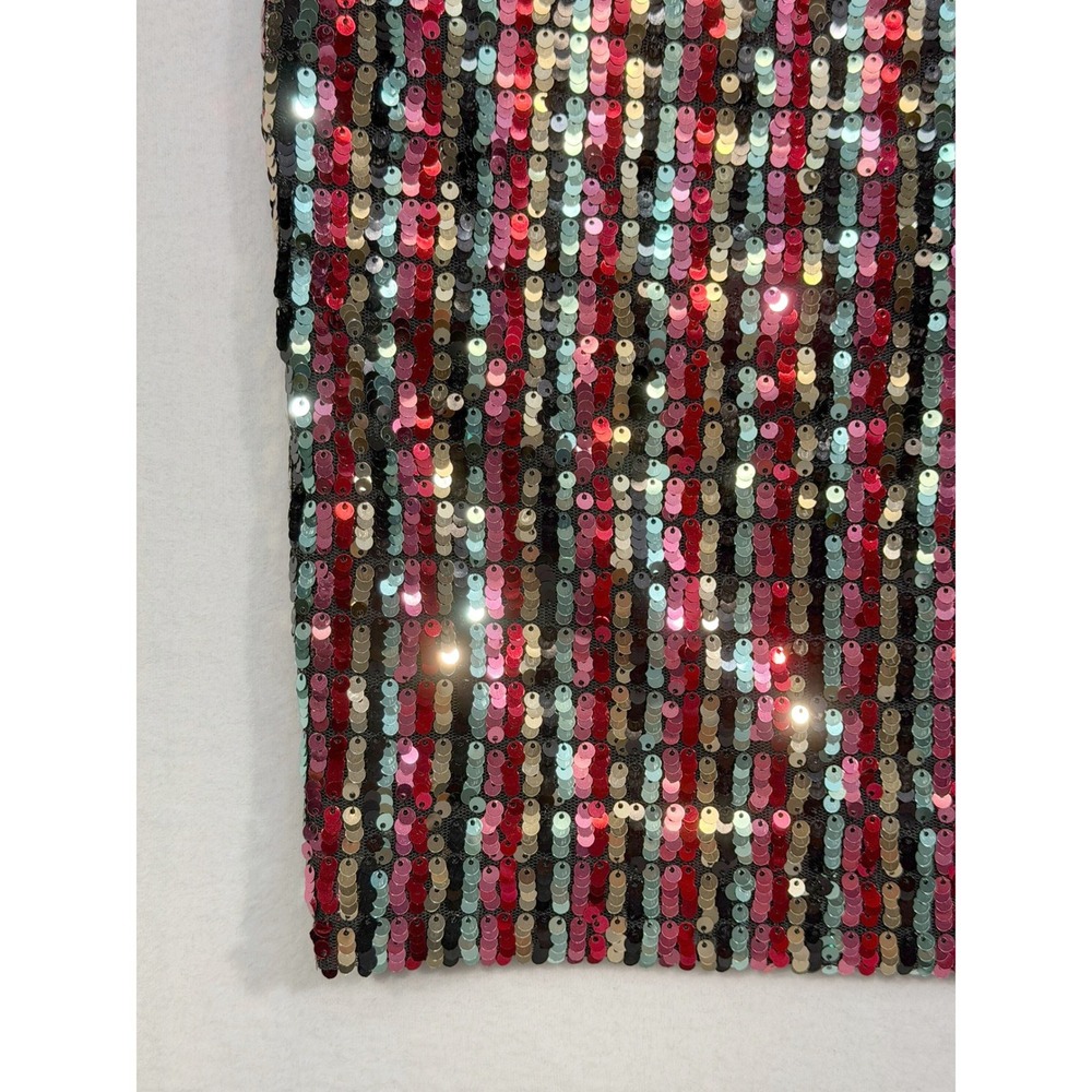 MILLY Christie Dress Women's Size 8 Multicolor Sequin Striped Cocktail NWT $375 - Picture 13 of 16